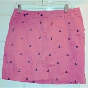 2|25 BRITISH KHAKI Nautical Skirt. Pink Navy. Casual Skirt. Size 10